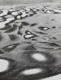 Peter Keetman, Untitled (Schneeinseln, Chiemsee), c. 1958, Vintage ferrotyped gelatin silver print on Agfa-Brovira paper