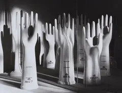 Porzellan-Hände by Peter Keetman, 1958, Ferrotyped gelatin silver print on Agfa paper, printed later, offered Dec 2021