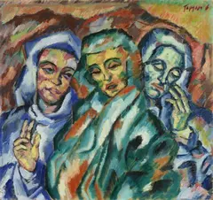 Georg Tappert, Drei Marien, 1917, Oil on canvas