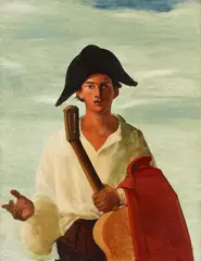 André Derain, Arlequin tenant une guitare, Circa 1930, Oil on canvas