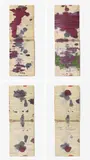 Sigmar Polke, Untitled (Stenogramm), 1985, Notebook: gouache, ink and ballpoint pen on 39 lined sheets. Spiral bound. 21.2. x