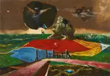 Franz Radziwill, Die bunten Felder, 1957, Oil on canvas on panel