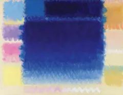 Heinz Mack, Großes blaues Feld, 2004, Acrylic on canvas