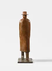 Jean-Michel Folon, Un homme, 2004, Bronze with red-brown patina. Approx