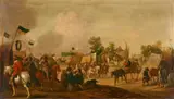 Jan Jacobsz. van der Stoffe, Soldiers in a Encampment, Oil on panel