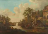 Klaes (Nicolaes) Molenaer, Village Fair by a River