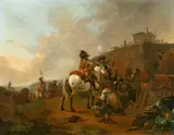 Jan Wyck, Soldiers with Loot, Oil on panel