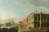 View of the Piazzetta on the Grand Canal and Santa Maria della Salute by Venetian School around 1770 & 1790, Oil on canvas (relined), sold Nov 2021