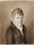 Albert Christoph Reindel, Portrait of a Young Man, Black chalk on laid paper