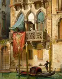 Friedrich Nerly, The Palazzo Contarini in Venice (The House of Desdemona)