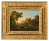 Károly (Karl) Markó the Elder, Southern Landscape with Dancing Nymphs, Oil on canvas (relined)