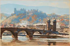 View of Heidelberg by Erich Kips, Gouache on paper, offered Nov 2021