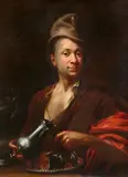 attributed to Alexis Grimou, Portrait of a Silversmith, Oil on canvas (relined)