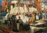 Allard l'Olivier, Bénédiction des bateaux, 1922, Oil on canvas