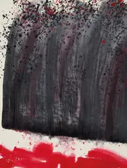 Untitled. Ink and colour on paper. Signed Hsiao Chin, inscribed to the reverse Tiananmen non ha distrutto tutte le speranze-2, 1990., Untitled. Ink and colour on paper. Signed Hsiao Chin, inscribed to the reverse Tiananmen non ha distrutto tutte le speranze-2, 1990., Untitled. Ink and colour on paper. Signed Hsiao Chin, inscribed to the reverse Tiananmen non ha distrutto tutte le speranze-2,