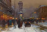 Édouard Cortès, Boulevard Bonne Nouvelle, Soir de Neige