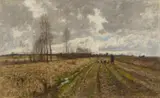 Paul Baum, Weg nach Niedergrunstedt bei Weimar, Circa 1886, Oil on canvas