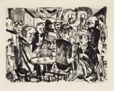 Max Beckmann, Kahlbaum, 1919, Etching on wove paper