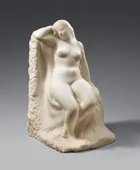 Christoph Voll, Ruhende, Circa 1930, White Carrara marble