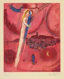 Le cantique des cantiques by Marc Chagall, 1975, Colour lithograph on wove paper with watermark "Arches", sold Jun 2021
