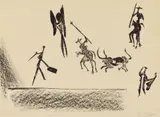 Corrida by Pablo Picasso, 1946, Lithograph on wove paper with watermark "Arches", sold Jun 2021