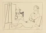 Le Modèle étendu by Pablo Picasso, 1954, Lithograph on wove paper, sold Jun 2021