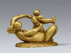 Balthasar Lobo, Petite mère et enfant, 1946, Bronze