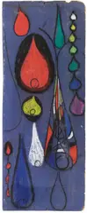 Max Ackermann, Tropfen I, 1940s, Oil tempera on artist's board