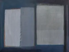 Blindes Fenster (Blaues Fenster) by Georg Meistermann, 1960, Oil on canvas, sold Jun 2021