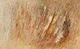 Winfred Gaul, Untitled (Gelbes Palimpsest), 1957, Oil on fibreboard