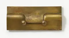Kugelrelief VII by Fritz Koenig, 1969, Bronze relief with gold-brown patina, sold Jun 2021