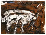 Emil Schumacher, GG-11/1996, 1996, Mixed media on card