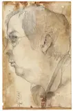 Horst Janssen, Halstuch, 22. Juli 1971, 1971, Pencil and coloured pencil on paper