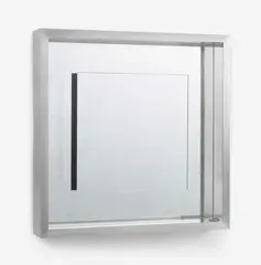 Christian Megert, Spiegel No. 111316, 1969, Mirror object: Mirror in front of mirror backing on wood in an object box