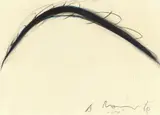 Arnulf Rainer, Berg, 1969, Oil pastel on card