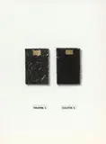 Joseph Beuys, Isolator 1. Isolator 2, 1984, Two-part work: bitumen, felt marker and adhesive strips on card. Each