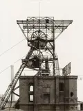 Winding tower by Bernd and Hilla Becher Hilla Becher Bernd Becher, 1970s, Vintage ferrotyped gelatin silver print, sold Jun 2021
