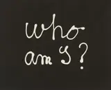 Ben Vautier, WHO AM I ?, 1974, Acrylic on canvas