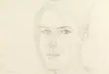 Alex Katz, Yvonne, 2005, Graphite on card