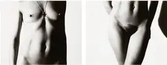Alba Clemente by Andy Warhol, 1987, 2 vintage gelatin silver prints on Agfa paper, sold Jun 2021