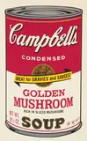 Campbell's Soup II (Golden Mushroom) by Andy Warhol, 1969, Colour silkscreen on card, sold Jun 2021