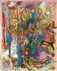 Markus Oehlen, Vomat, 1999, Lacquer on canvas