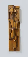 Oskar Schlemmer, Bauplastik R, 1919, Bronze sculpture