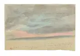 Edgar Degas, Étude de ciel (Rivage et ciel)