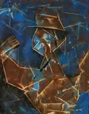 Max Ernst, Le facteur automne, 1957, Oil on panel