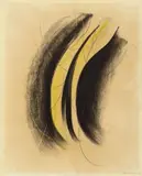Hans Hartung, P1959-153, 1959, Pastel, graphite and charcoal on card
