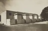 Dr. Lossen & Co., Werkbund-Ausstellung "Die Wohnung", Stuttgart, 1927, 4 vintage gelatin silver prints (photo postcards, unposted). From