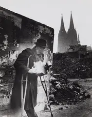 Kriegsheimkehrer, Köln by Hannes Kilian, 1949, Early ferrotyped gelatin silver print, offered Jun 2021