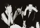 Roxanne Lowit, Linda Evangelista, Naomi Campbell, and Christy Turlington speaking, hearing and seeing no Evil, NYC, 1989, Gelatin silver print