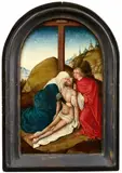 circle of Gerard David, The Lamentation of Christ, Oil on panel
